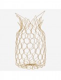 WIRE BASKET PINEAPPLE ANTIQ BRASS FINISH - DECOR OBJECTS